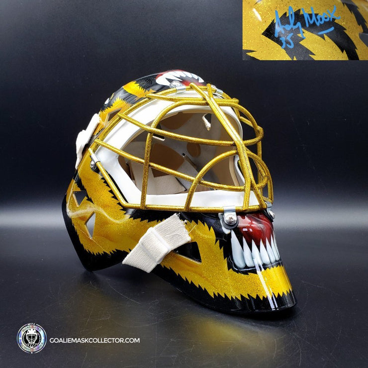 Andy Moog Signed Goalie Mask "The Man Glitter Collection" Boston Mad Bruin Signature Edition Autographed