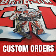 Custom Order: ART EDITION Hand-painted Jersey Artwork - Send-In Your Own Jersey and Picture