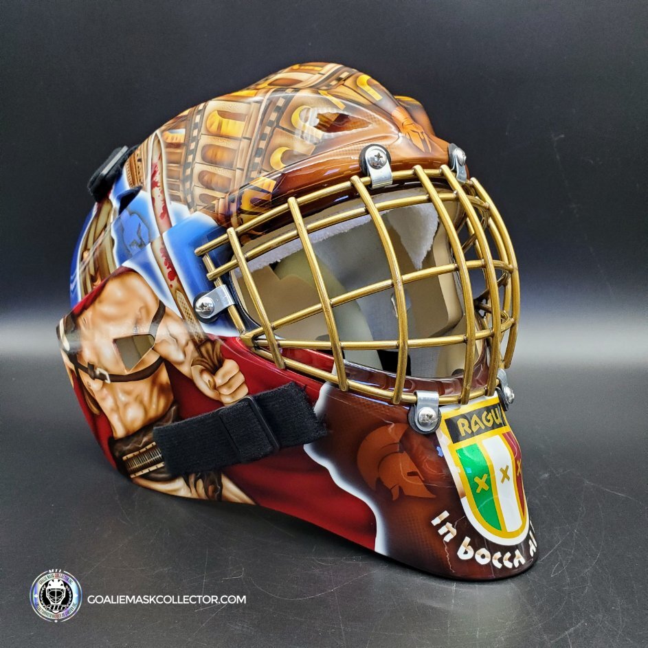 BEE316 Goalie Mask Shell + Custom Roman Empire Artwork