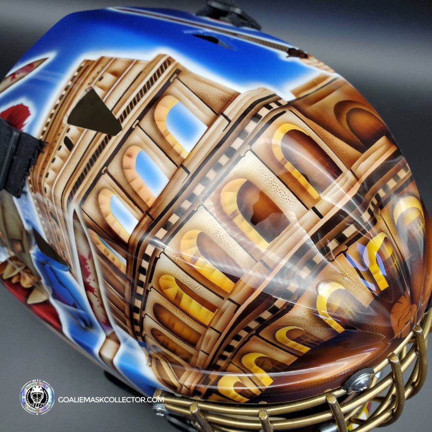empire football helmets BEE316 Goalie Mask Shell + Custom Roman Empire Artwork – Goalie Mask  Collector