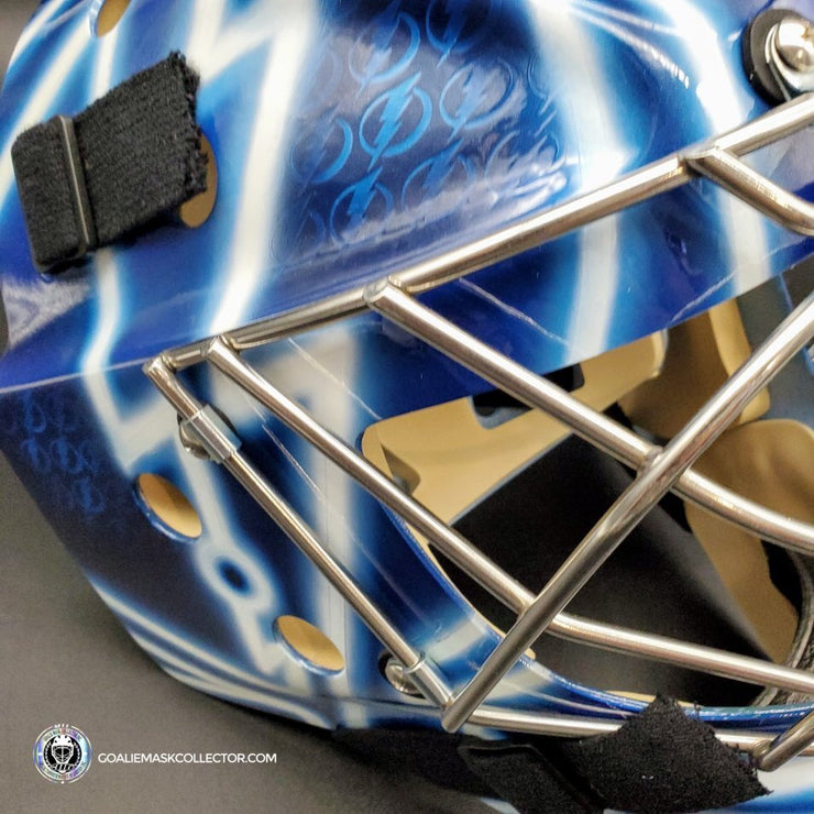 Ben Bishop Goalie Mask Unsigned 2014-2015 Tampa Bay