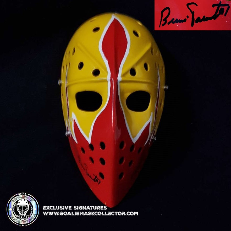 Bernie Parent Signed Goalie Mask Autographed Philadelphia "Blazers" PRISTINE Signature Edition Vintage