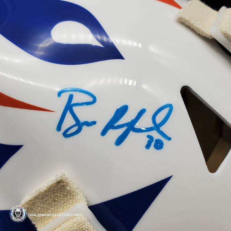 Bill Ranford Signed Goalie Mask Edmonton 1991 Signature Edition Autographed