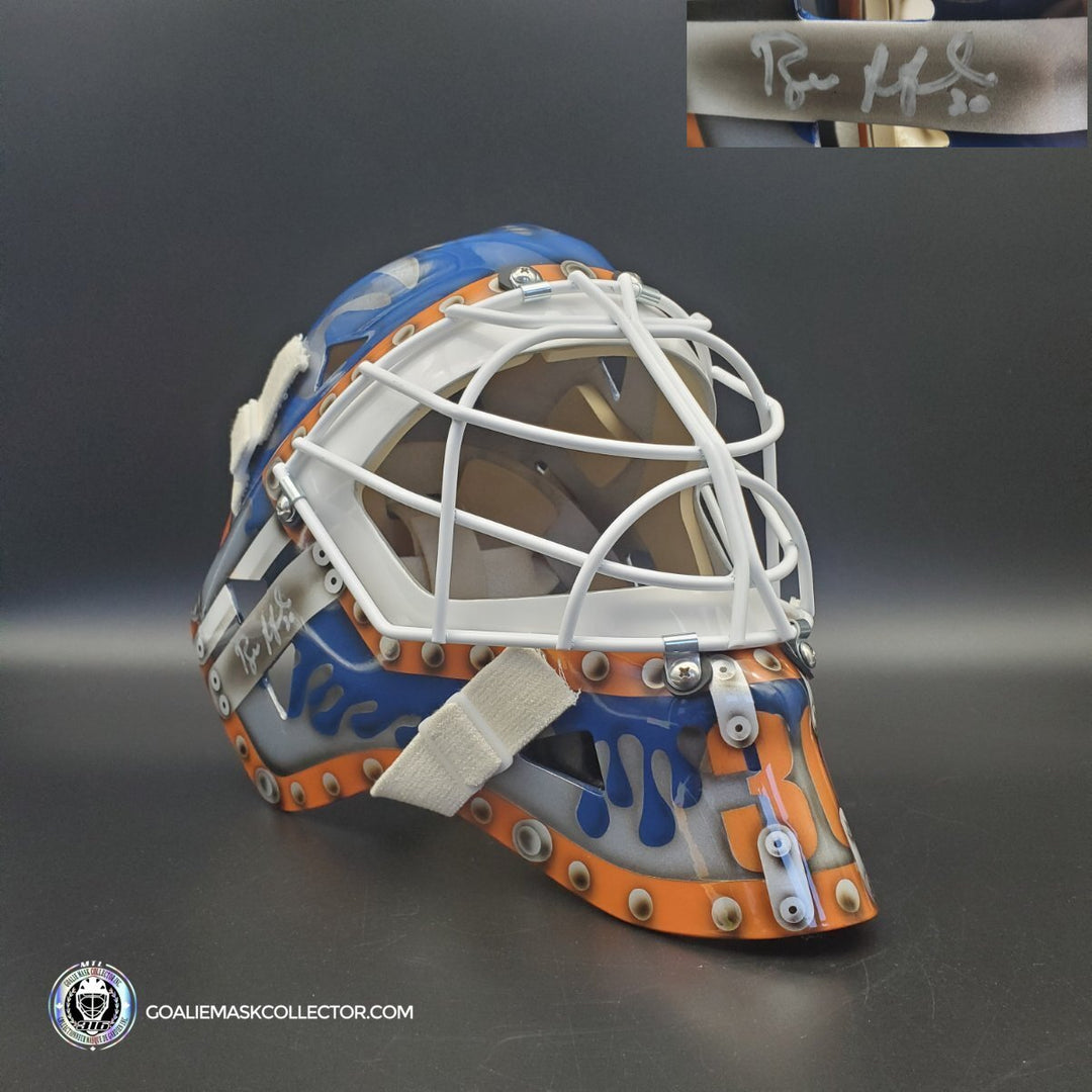 Bill Ranford Signed Goalie Mask Edmonton 1999 V2 Signature Edition Autographed
