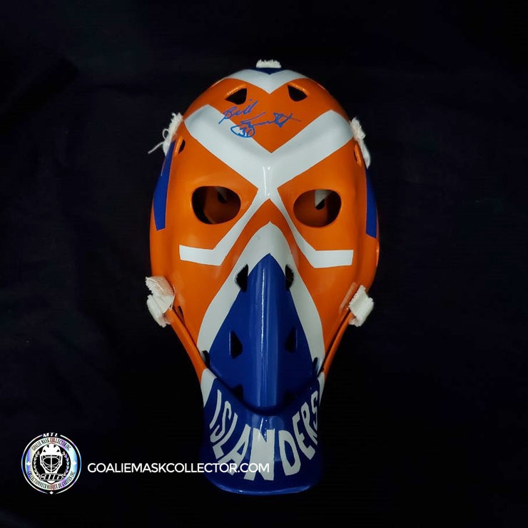 Billy Smith Signed Goalie Mask New York Vintage Autographed AS Edition
