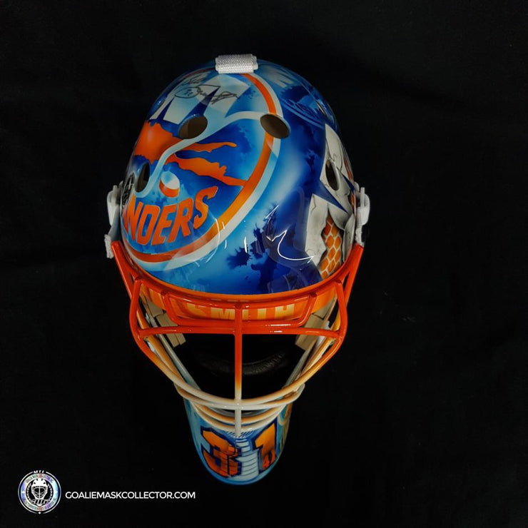 Billy Smith Signed Goalie Mask New York Legacy Signature Edition Autographed