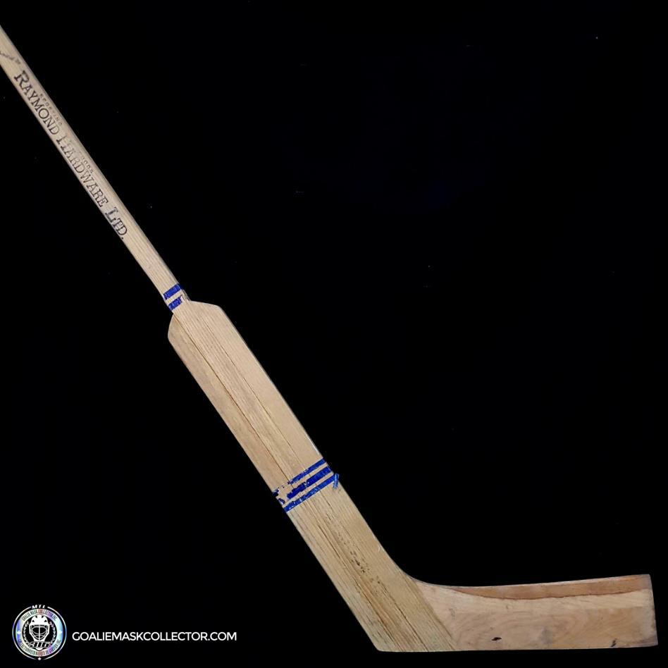 Old School 1950s Game Ready Goalie Stick Raymond Hardware Old Stick. Goalie Mask Collector.