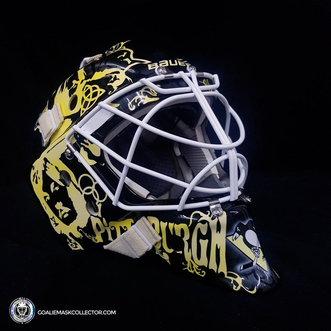 Brent Johnson Unsigned Goalie Mask Pittsburgh Led Zeppelin V1