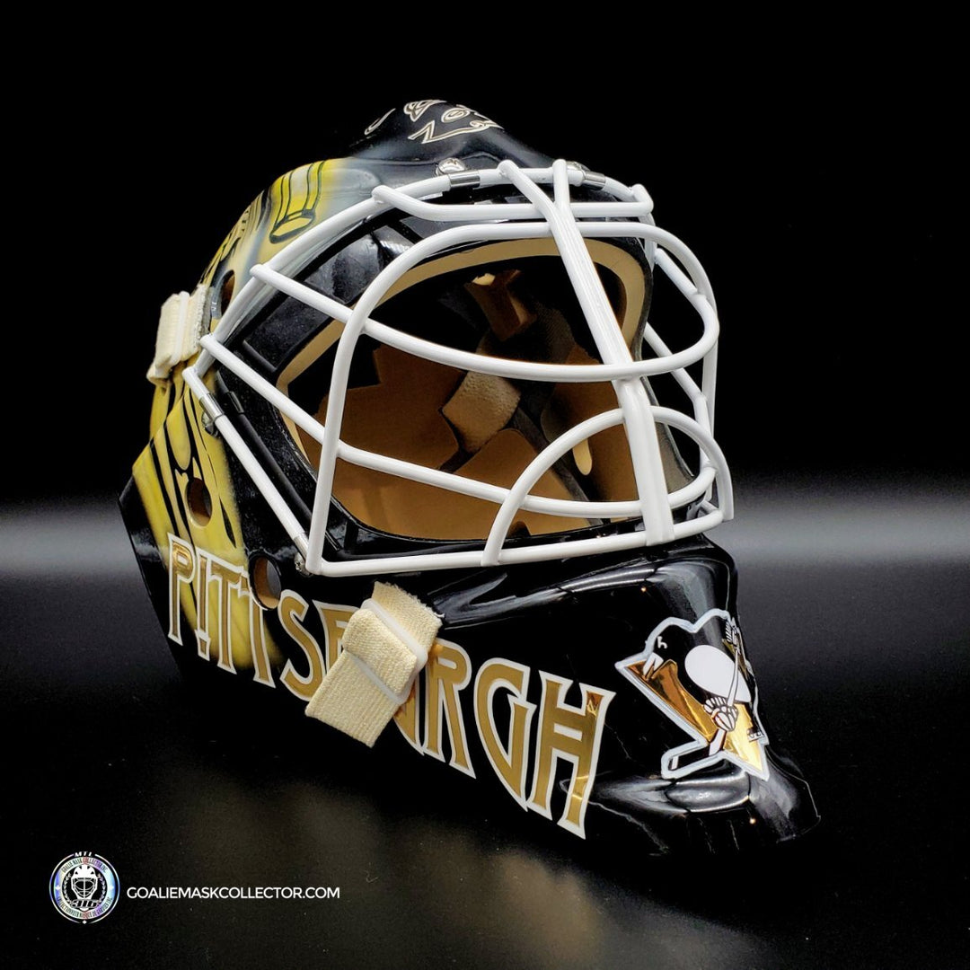 Brent Johnson Unsigned Goalie Mask Pittsburgh Led Zeppelin V3