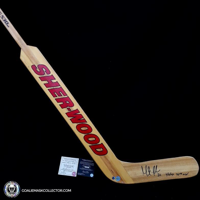 Martin Brodeur Game Ready Stick Signed Sherwood 530 New Jersey Devils. Goalie Mask Collector.