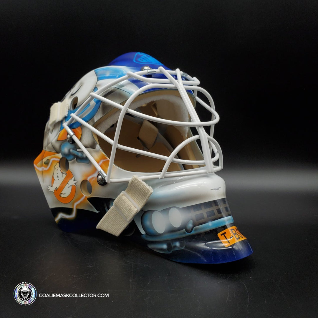 Cam Talbot Goalie Mask Unsigned Edmonton Ghostbusters V2