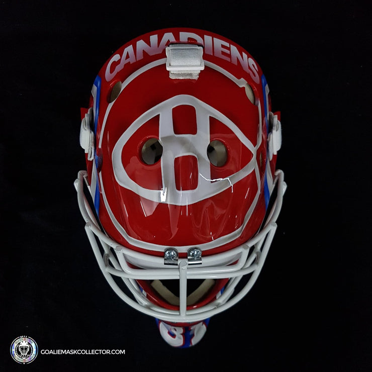 Carey Price Unsigned Goalie Mask 2021 Patrick Roy Tribute Montreal V2 Glossy Finish + White Grill