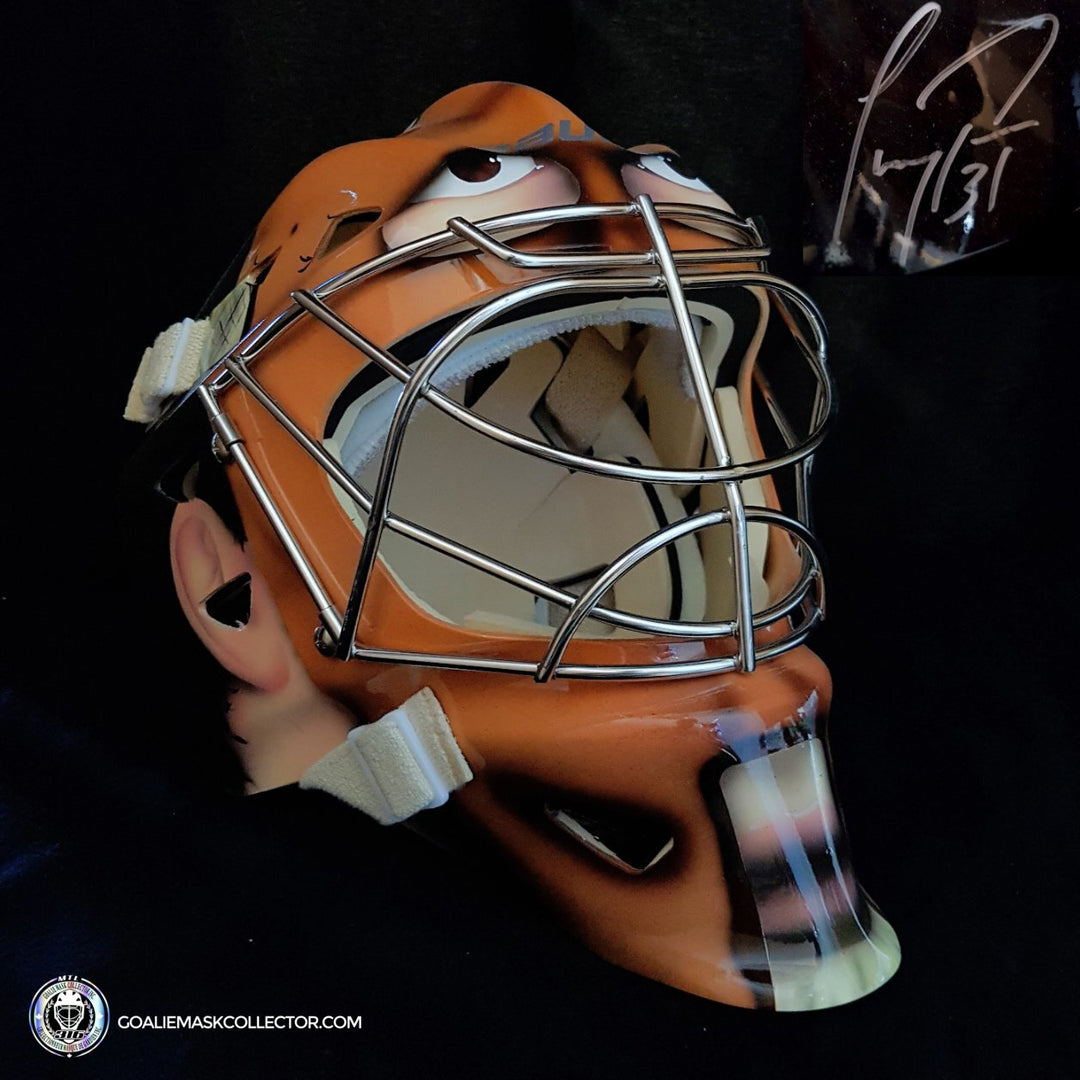 Carey Price Signed Goalie Mask 2011 Heritage Classic Montreal Canadiens Game Ready Limited Edition Goalie Mask #20/31 by Artist David Arrigo Painted on Bauer Shell. Goalie Mask Collector.