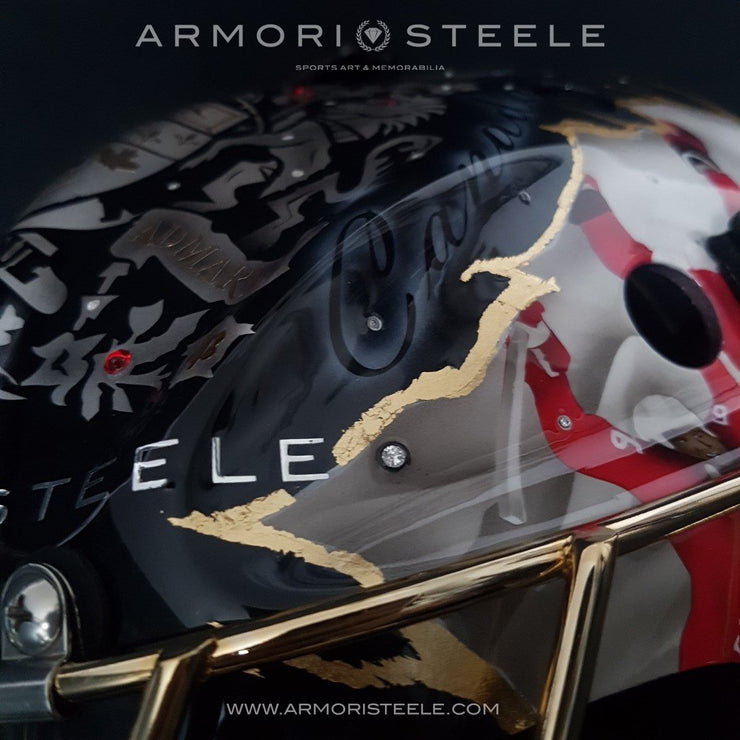 "Redness of Pride" Goalie Mask Signed by Carey Price | Prestige Collection