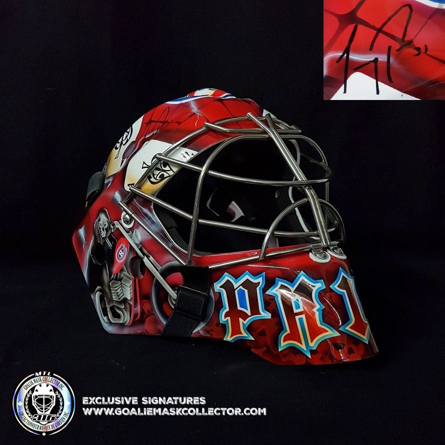 Carey Price Signed Goalie Mask 2009 Montreal Grim Reaper Signature Edition Tribute. Goalie Mask Collector.