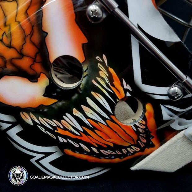 Carter Hart Unsigned Goalie Mask 2021 Philadelphia Venom Carnage