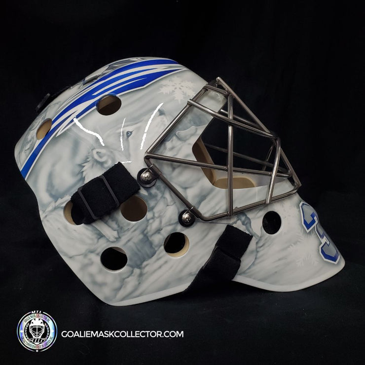 Connor Hellebuyck Goalie Mask Un-Signed Winnipeg