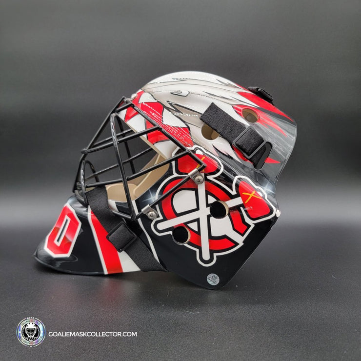 Corey Crawford Signed Goalie Mask Black Chicago Tribute Autographed AS –  Goalie Mask Collector