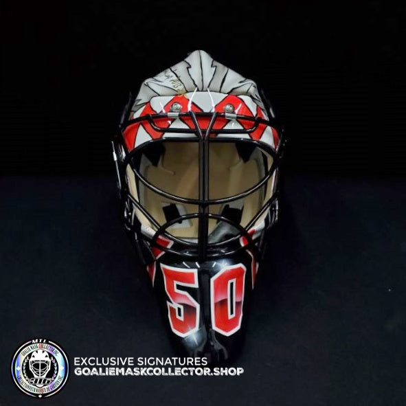 Artists design custom masks for Stanley Cup goalies Crawford, Bishop