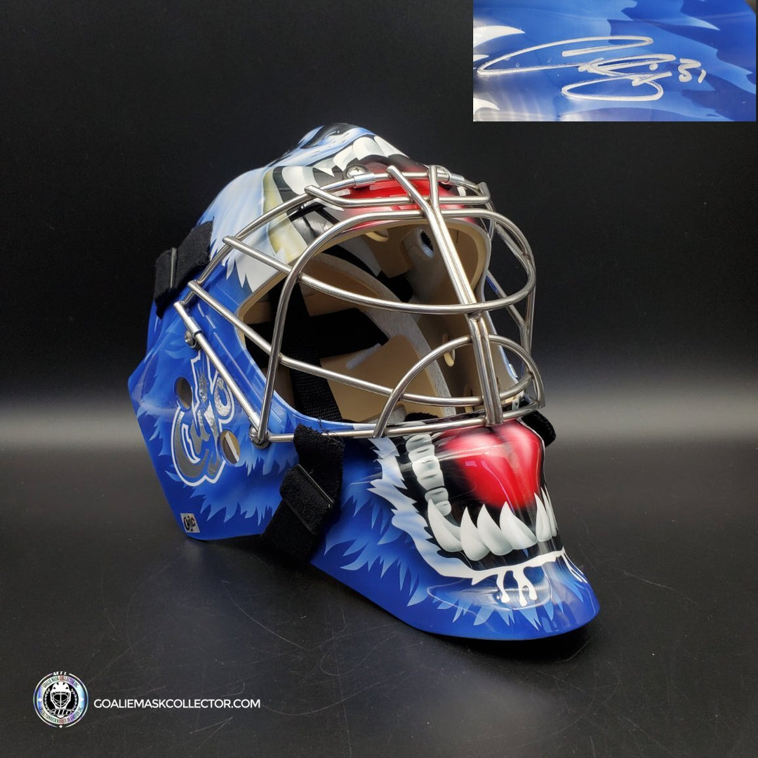 Curtis Joseph Signed Goalie Mask Toronto Classic CUJO Mad Dog Autographed Signature Edition