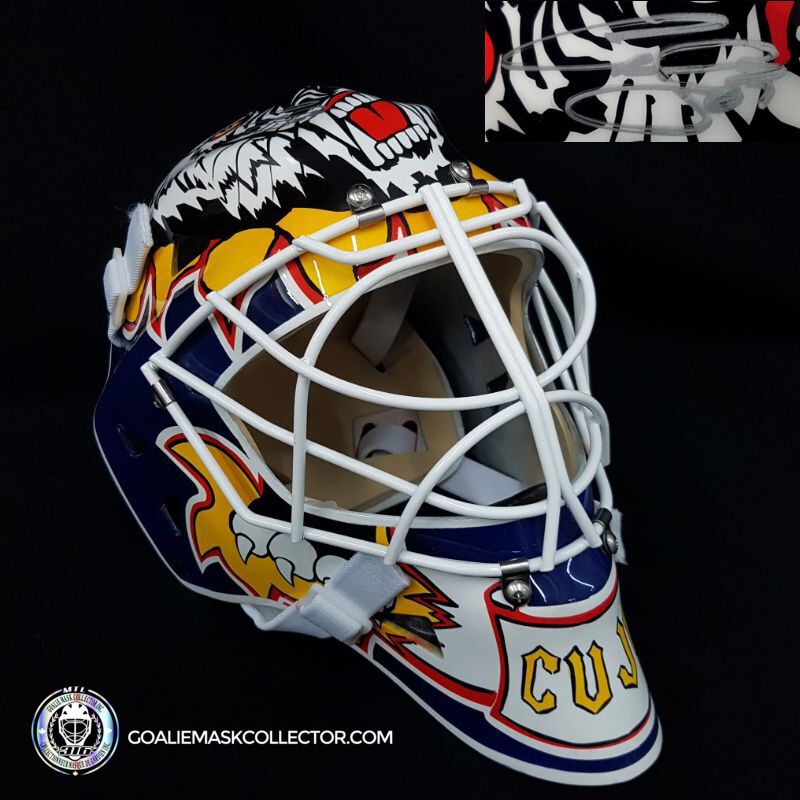 Curtis Joseph Signed Goalie Mask Cujo St Louis MAD DOG BEGINNINGS Signature Edition. Goalie Mask Collector.