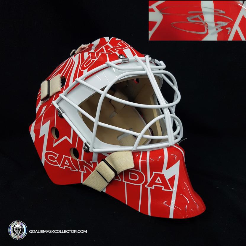 Curtis Cujo Joseph Signed Goalie Mask Team Canada 1996 Signature Edition. Goalie Mask Collector.