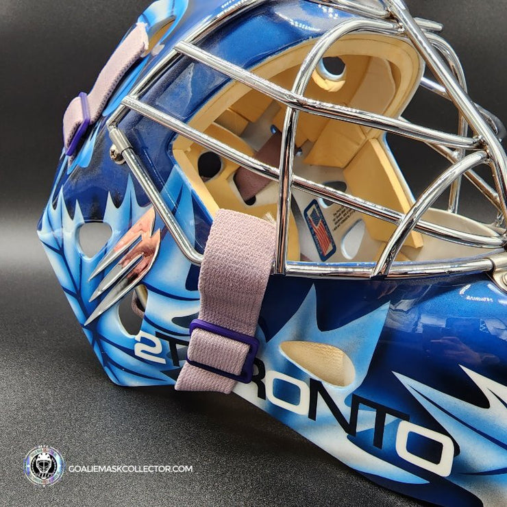 Curtis Joseph Goalie Mask Game Ready 2000 All-Star Game Toronto Bauer Pros Choice Dom Malerba Shell painted by Ron Slater - SOLD