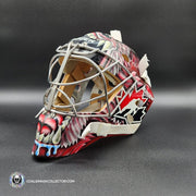 Curtis Joseph Goalie Mask Practice Worn 2002 Olympics Team Canada Pros Choice Bauer Dom Malerba Shell Painted by Ron Slater AS-01803 - SOLD