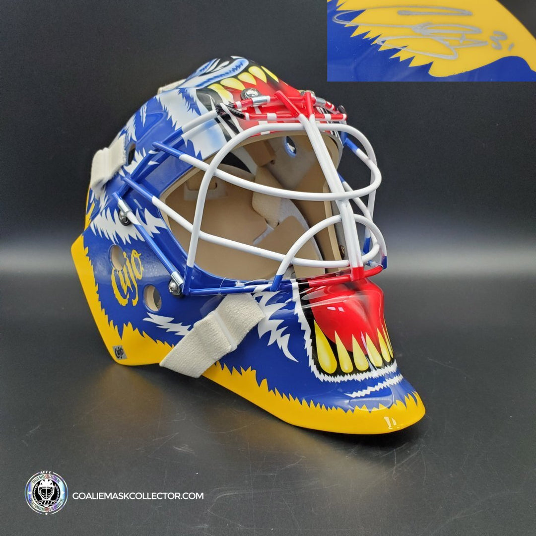 Curtis Joseph CUJO Signed Goalie Mask St. Louis MAD DOG Signature Edition Autographed