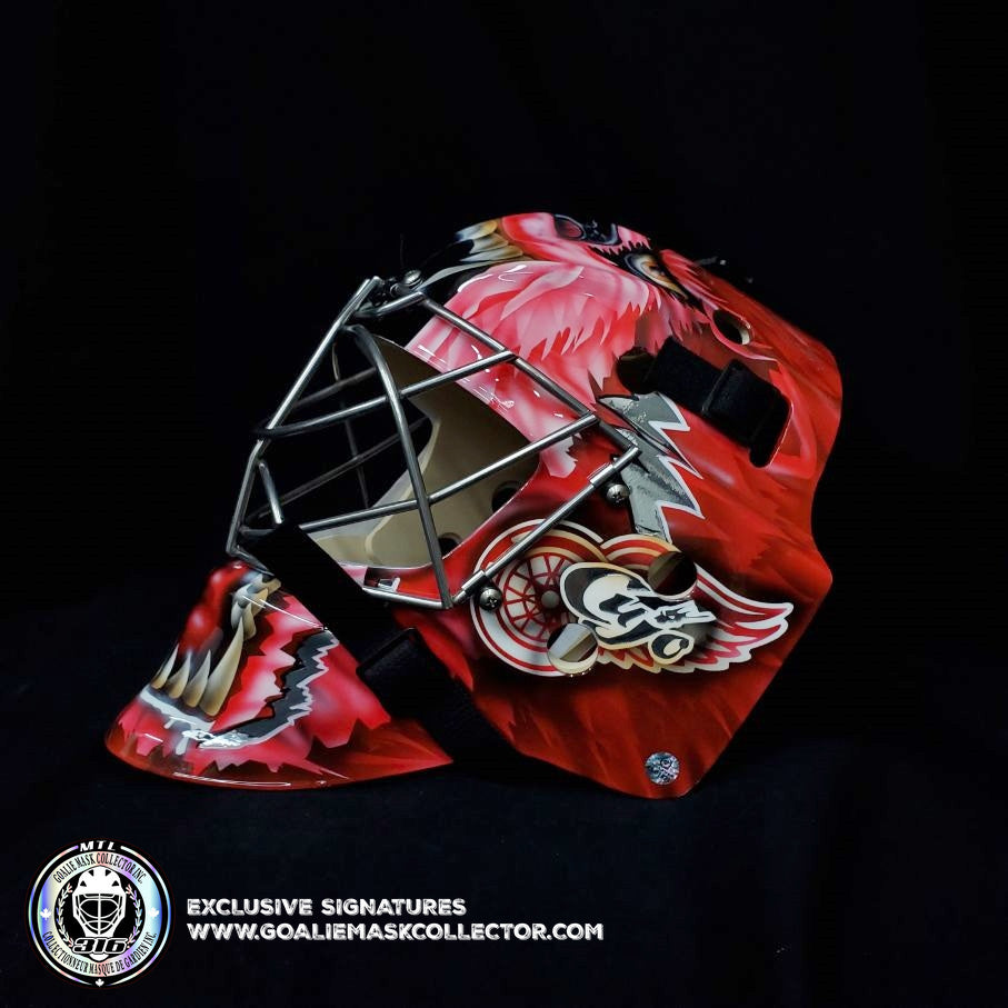 Curtis Joseph CUJO Goalie Mask Unsigned Detroit Mad Dog Tribute