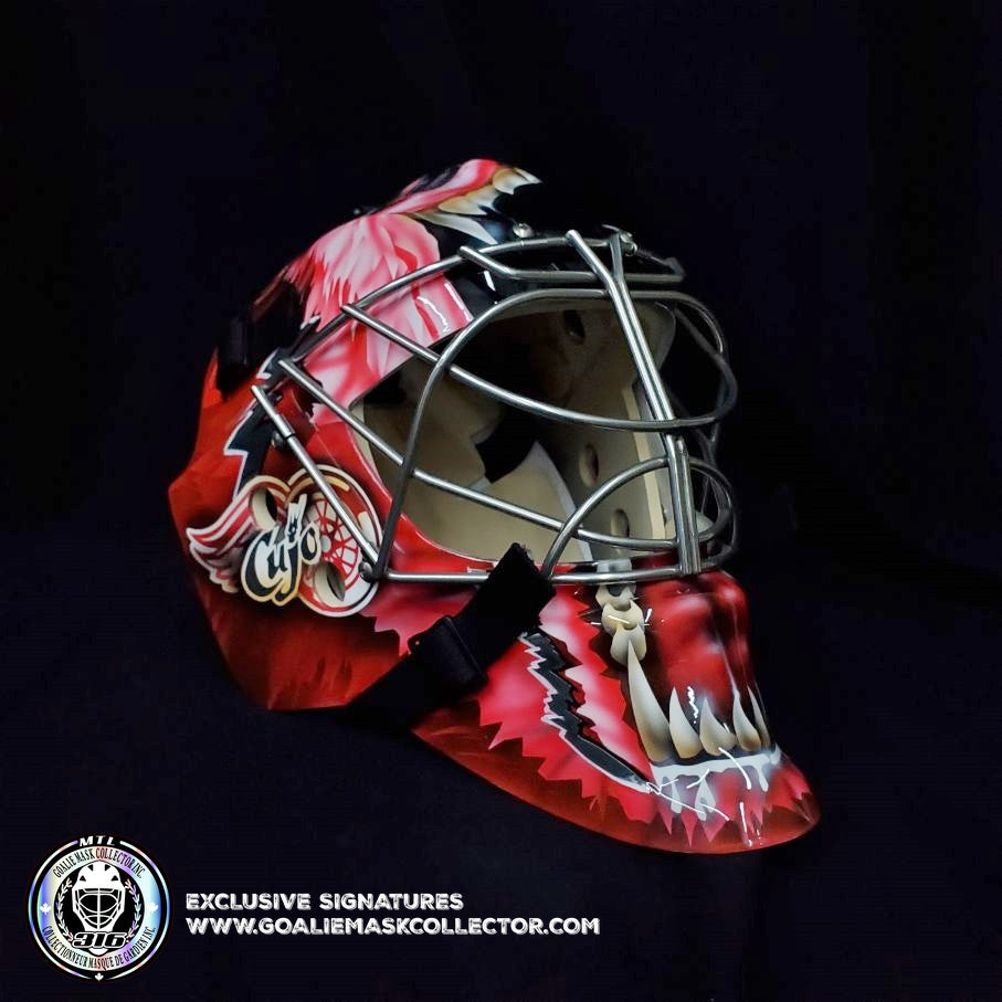 Curtis Joseph CUJO Goalie Mask Unsigned Detroit Mad Dog Tribute