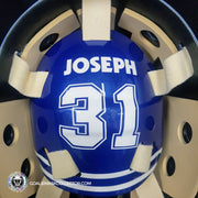 Curtis Joseph Signed Goalie Mask "THE GEAR COLLECTION" Bauer & Heaton Pad Set Toronto Signature Edition Autographed