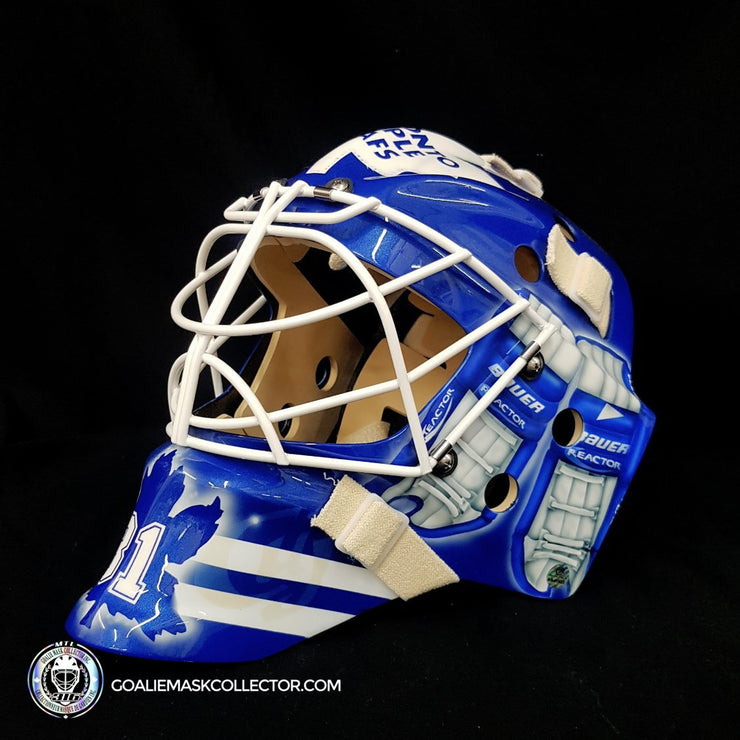 Curtis Joseph Signed Goalie Mask THE GEAR COLLECTION Heaton Helite I –  Goalie Mask Collector