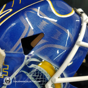 Curtis Joseph Signed Goalie Mask "THE GEAR COLLECTION" Heaton Helite II Pad Set St. Louis Signature Edition Autographed