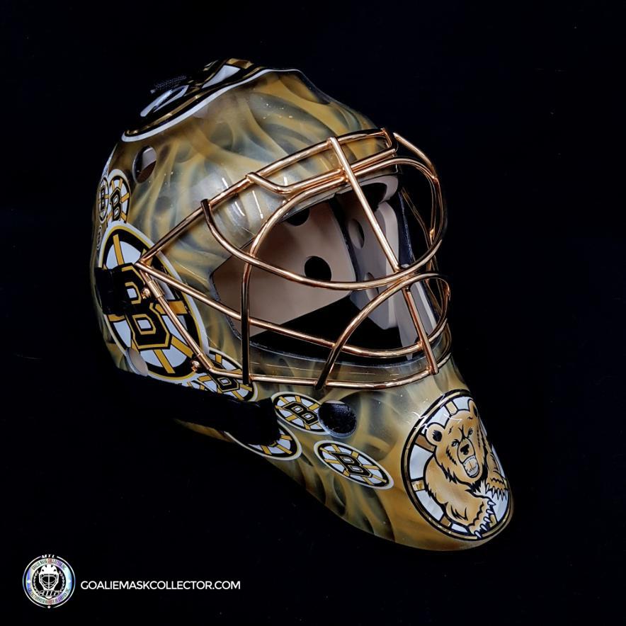 Custom Boston Bruins with Gold Flames Black & Gold + 24k Gold Plated Grill Optional