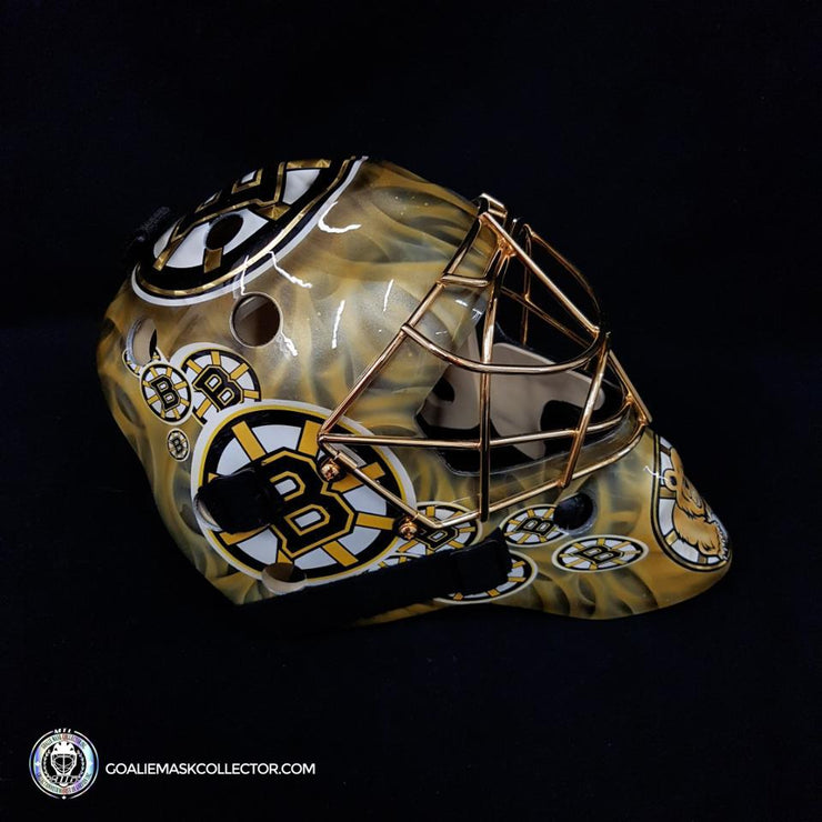 Custom Boston Bruins with Gold Flames Black & Gold + 24k Gold Plated Grill Optional
