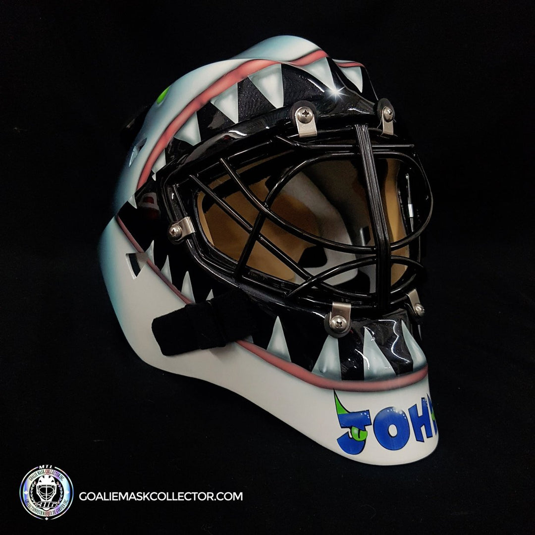 Custom Painted: Brian Hayward Goalie Mask Unsigned San Jose BEE316 Edition Tribute