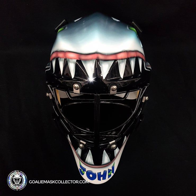 Custom Brian Hayward Goalie Mask Unsigned San Jose BEE316 Edition