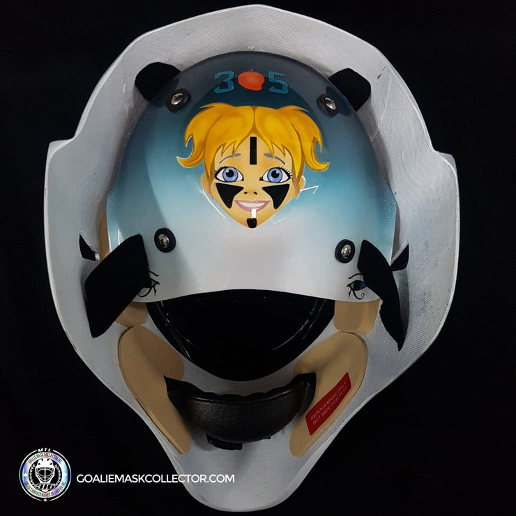 Custom Brian Hayward Goalie Mask Unsigned San Jose BEE316 Edition