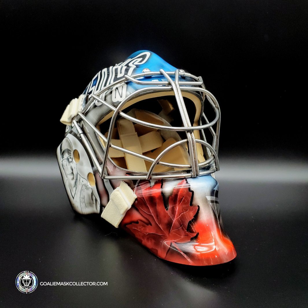 Custom Painted Goalie Mask: Beers London