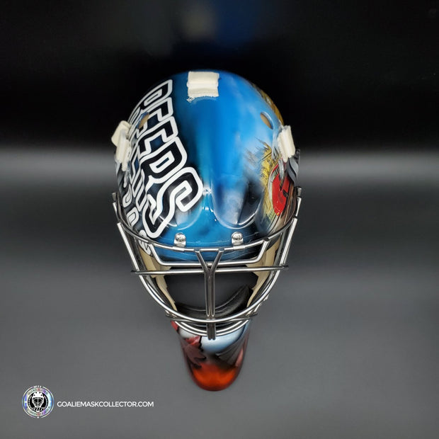 Custom Painted Goalie Mask: Beers London