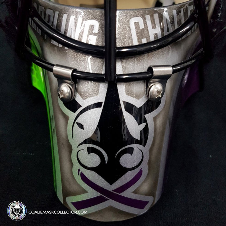 Custom Painted Goalie Mask: Love & Loyalty Tribute