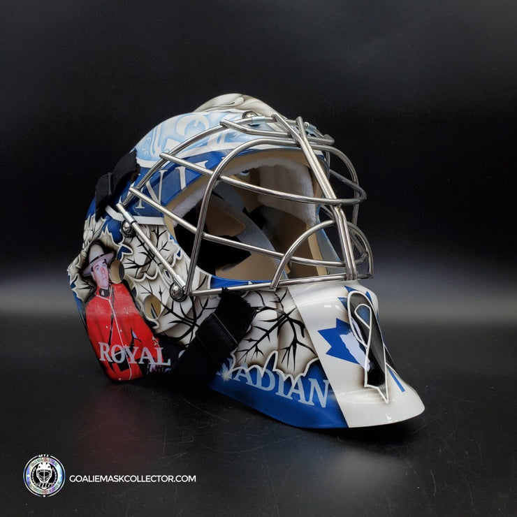 Custom Painted Goalie Mask: RCMP