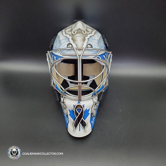 Custom Painted Goalie Mask: RCMP – Goalie Mask Collector