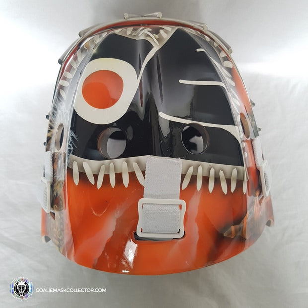 Custom Painted Goalie Mask: Steve Mason Zombie Unsigned