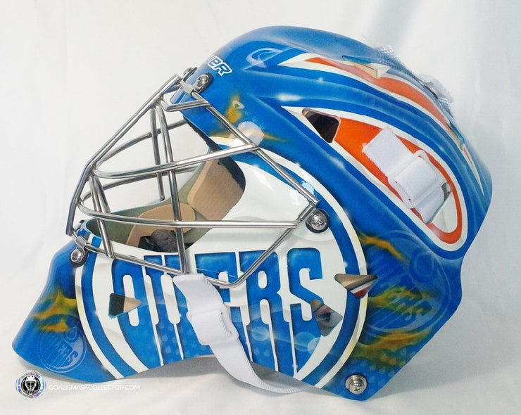 Devan Dubnyk Unsigned Goalie Mask Edmonton Oilers Tribute