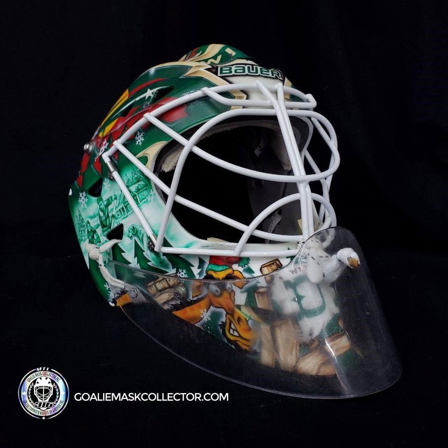 DEVIN DUBNYK GOALIE MASK GAME USED WORN MINNESOTA WILD 2016-2017 SEASON + ALL-STAR GAME + STANLEY CUP PLAYOFFS - SOLD