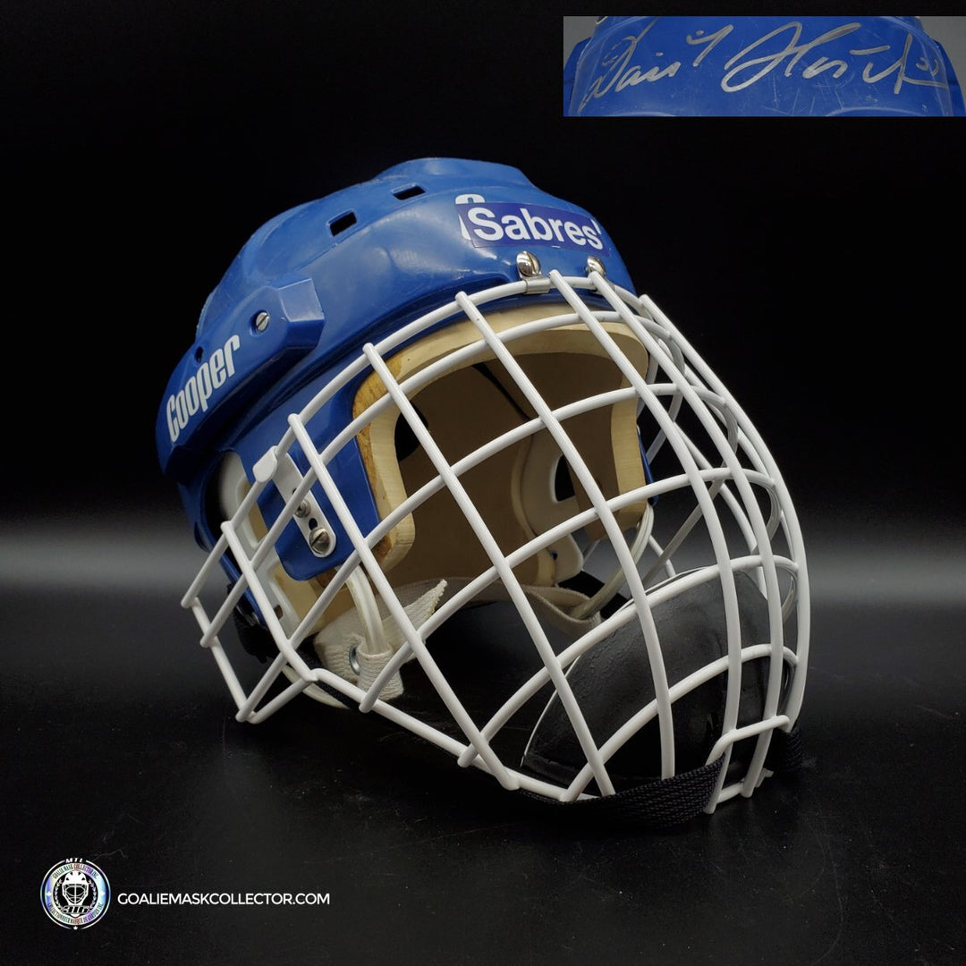 Dominik Hasek Signed Goalie Mask Buffalo Blue Cooper SK Edition. Goalie Mask Collector.