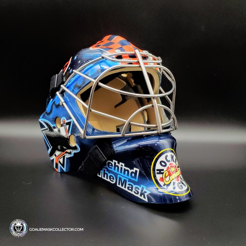 Don Cherry Signed Goalie Mask Kelly Hrudey Tribute Hockey Night In Canada CBC Signature Edition. Goalie Mask Collector.