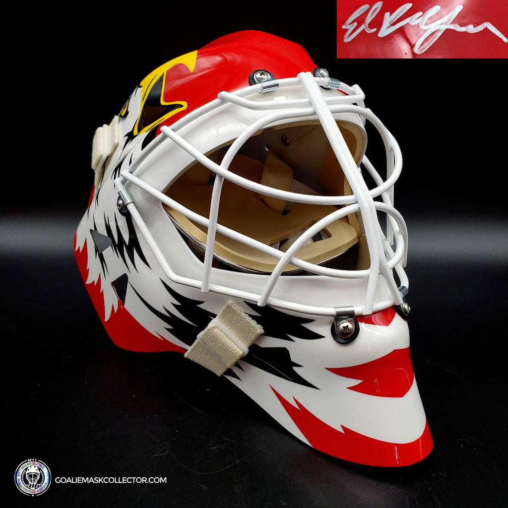 Ed Belfour Goalie Mask Toronto Maple Leafs 2002/03 - HHOF Hockey Hall –  Goalie Mask Collector